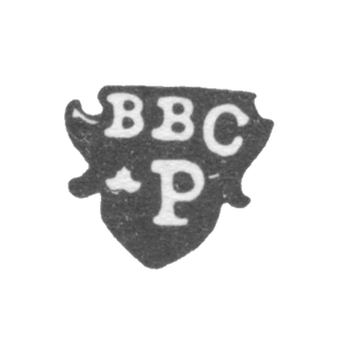 Клеймо неизвестного мастера Москвы - инициалы "ВВС Р" - 1719-1734 гг.