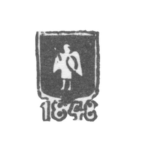 Городское клеймо Киева 1848-1865 гг. "Архангел Михаил с мечом и щитом"