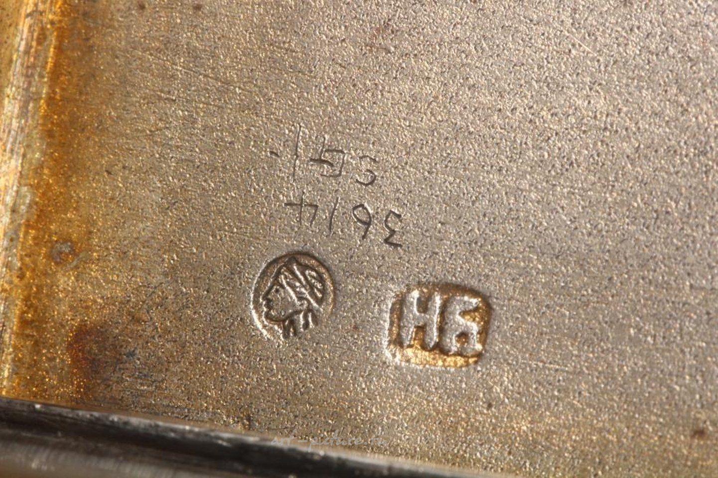 Русское серебро , Русская серебряная и ниелловая табакерка 19 века