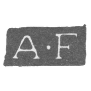 Клеймо мастера Форштедт Авраам (Forstedt Abraham) - Ленинград - инициалы "A-F"