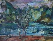 Черногория. Пейзаж с оливой. Холст, масло. 68 х 80 см