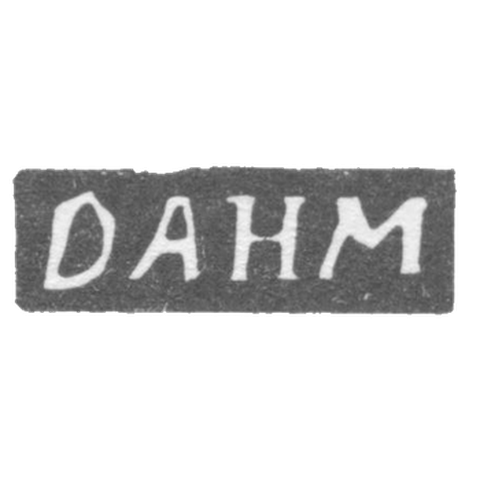 Клеймо мастера Дам И. - Вильно - инициалы "DANM" - 1791-1808 гг.