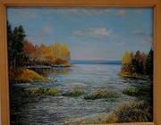 Осенняя тишина Масло, ДВП 