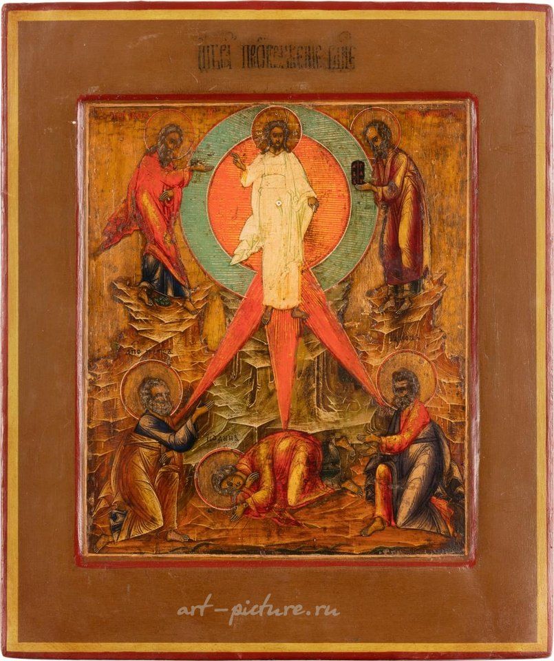 Русское серебро , ИКОНА, ИЗОБРАЖАЮЩАЯ ВОЗНЕСЕНИЕ ХРИСТА НА ГОРЕ ФАВОР,