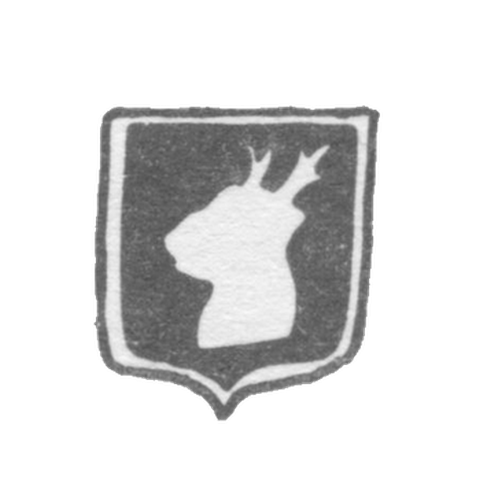 Городское клеймо Елгавы (Митава) 1855-1895 "Оленья голова"