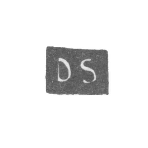 Клеймо неизвестного мастера Архангельска - инициалы "DS" 1796
