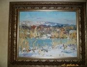 Зимний пейзаж масло, холст 