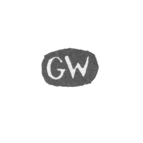 Клеймо мастера Векман Густав - Ленинград - инициалы "GW"