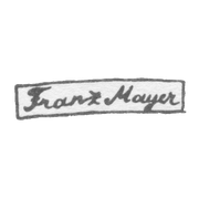 Клеймо мастера Майер Франц - Вильно - инициалы "Frank Mauyer" - 1845-1863 гг.
