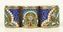 Coin holder with three compartments.