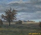 купить Дубы. Картон, масло. 35 х 50 см