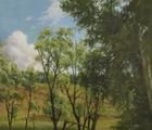 Статуэтка Речка возле леса масло, …