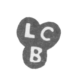 Клеймо неизвестного мастера Астрахани - инициалы "LCB" 1772-1797