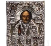 Русская икона, изображающая Богородицу "радость всем, кто скорбит..."