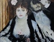 В ложе (копия картины П. О. Ренуара) холст, масло 