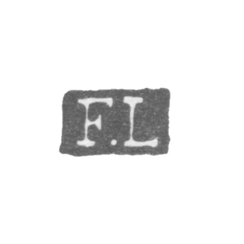 Клеймо мастера Ленквист Фредерик - Ленинград - инициалы "F.L"