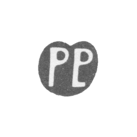 Клеймо мастера Поляк Петр - Таллин - инициалы "PP" - 1659-1702 гг.