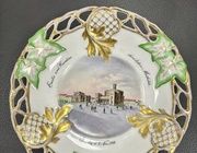 Тарелка KPM с архитектурным пейзажем Гёрлиц Кайзертруц Görlitz Kaisertrutz 1856