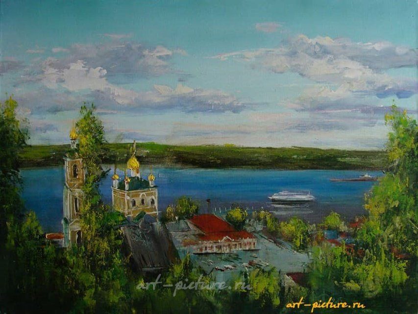 Плёс.Лето акрил,холст