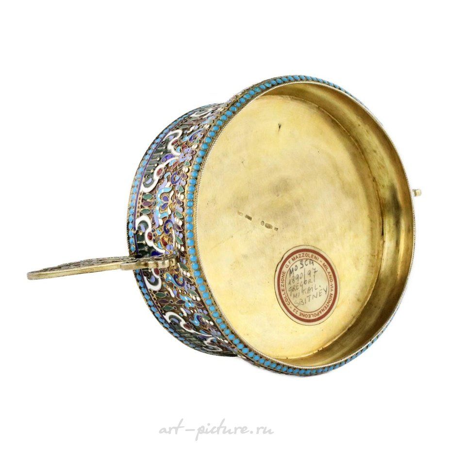Русское серебро , Серебряная русская сахарница с щипцами
