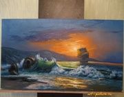 По мотивам Михаила Сатарова масло, холст 