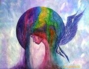 Сокровенное холст, акварель 