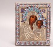 Русская серебряная икона начала XX века