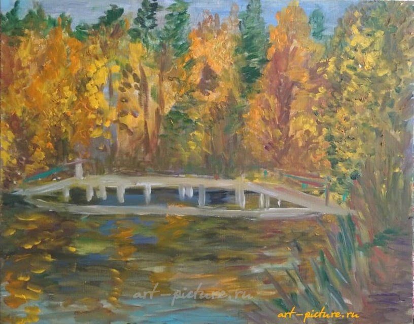 Осенний этюд масло, холст