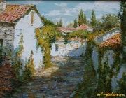 Виноградная улица. Холст, масло. 20 х 30 см