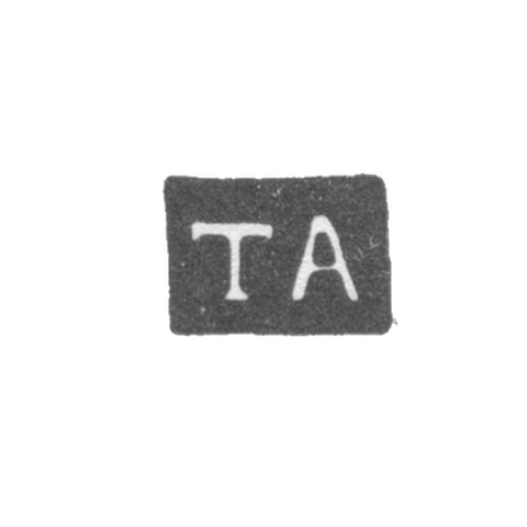 Клеймо мастера Ананьин Тимофей - Владимир - инициалы "ТА" - 1853-1863 гг.