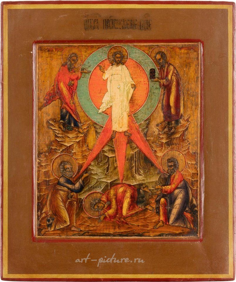 Русское серебро , ИКОНА, ИЗОБРАЖАЮЩАЯ ВОЗНЕСЕНИЕ ХРИСТА НА ГОРЕ ФАВОР,