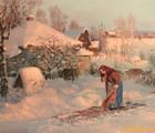 Статуэтка Суббота. масло, холст 