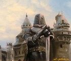 купить Страж масло, холст на картоне 