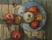 Яблоки холст, масло 