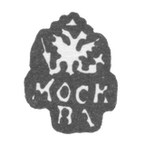 Городское клеймо Москвы 1737 г. "Двуглавый орел с подписью Москва"