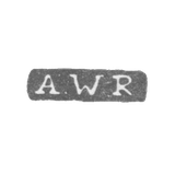 Клеймо мастера Рут Андерс Вильгельм - Ленинград - инициалы "A.WR"