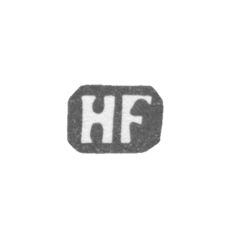 Клеймо мастера Фридрихс Хенрих - Рига - инициалы "HF"