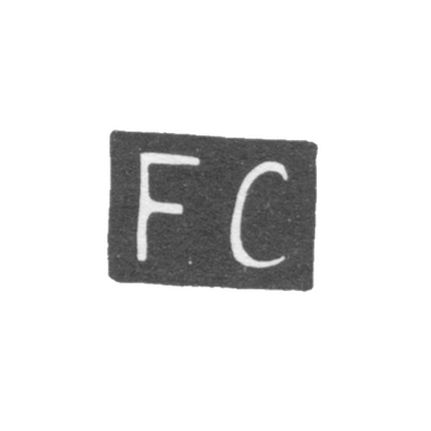 Клеймо неизвестного мастера Москвы - инициалы "FC" - 1845 г.