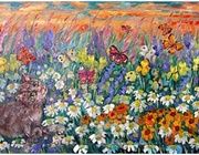 Caty-and-butterflies Холст , масло 