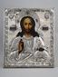 A RUSSIAN ICON OF CHRIST PANTOKRATOR IN SILVER OKLAD, 1833