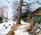 Статуэтка Этюд в деревне. Холст, м…