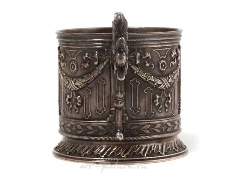 Серебряный подстаканник Клингерт Густав Густавович, Россия, 1899-1908 гг.