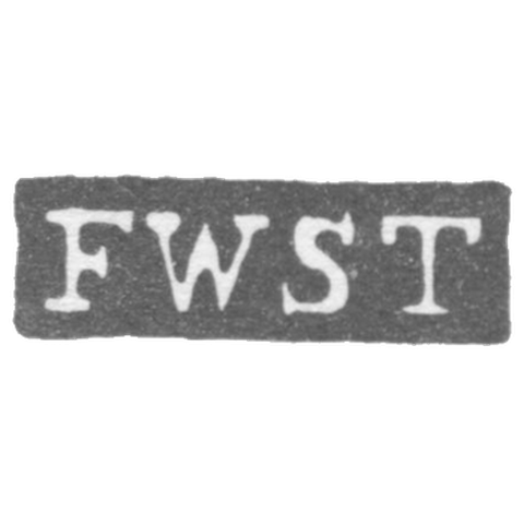 Клеймо мастера Веннерстрем Олоф Фредерик - Ленинград - инициалы "FWST"