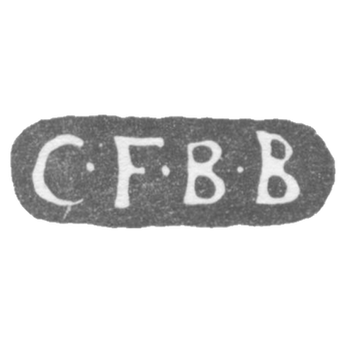 Клеймо мастера Бреденберг Карл Фредерик - Ленинград - инициалы "C-F-B-B"