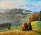 Статуэтка Осеннее утро Масло 