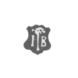 Клеймо мастера Беренд Иоганн - Рига - инициалы "IB" - 1696-1704 гг.