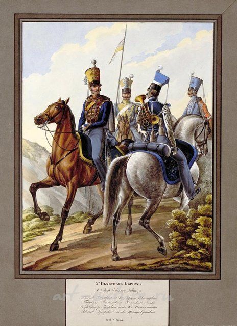ФАРФОРОВАЯ ТАРЕЛКА С РУЧНОЙ РОСПИСЬЮ “1818 Рядовой Уланского полка”