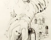 Первый снег (First snow) бумага, тушь (paper, ink) 