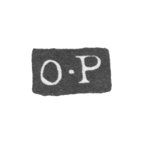 Клеймо мастера Петтелиус Отто Рейнхольд - Ленинград - инициалы "O-P"