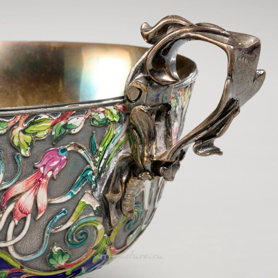 Russian silver , Silver menorah by Pavel Akimov Ovchinnikov